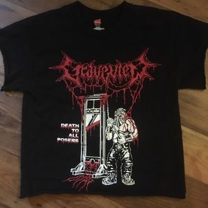 Graveview crop top shirt. Unisex - small.